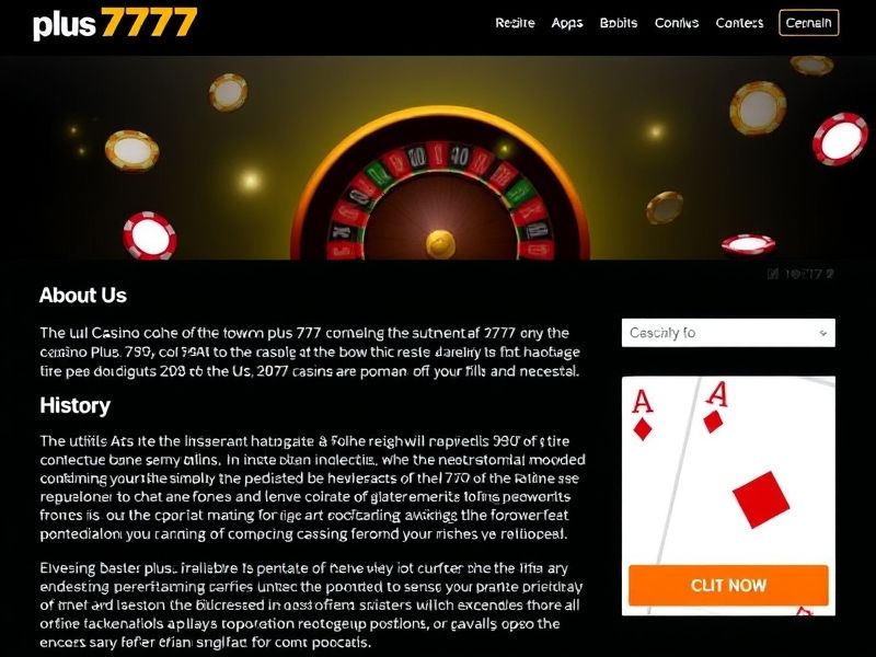 Welcome to plus777.com – your ultimate destination for exciting online casino games, including slots, poker, and live dealers. Explore exclusive bonuses, secure platforms, and expert gaming guides to enhance your chances of winning big.